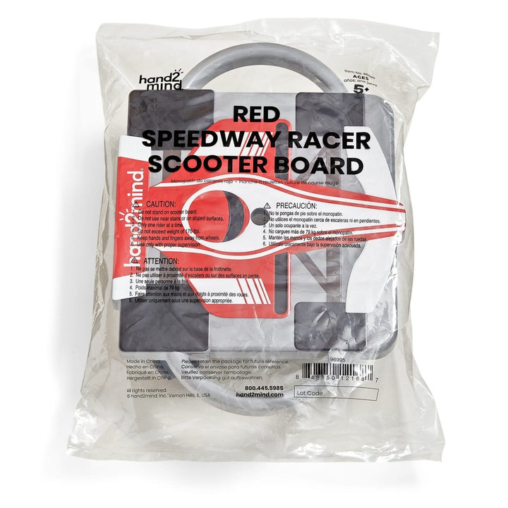 Speedway Racer Scooter Board, Red-Active Play-Tools 4 Teaching-Classroom Decor and More