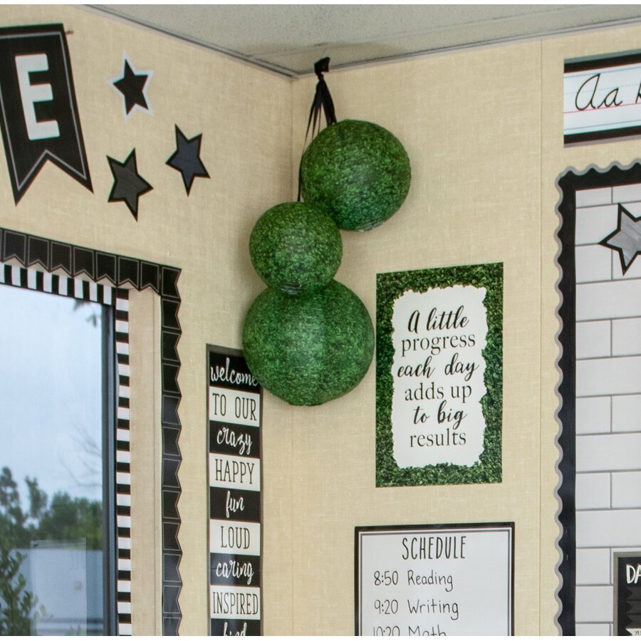 Boxwood Hanging Paper Lanterns-Lanterns-Tools 4 Teaching-Classroom Decor and More