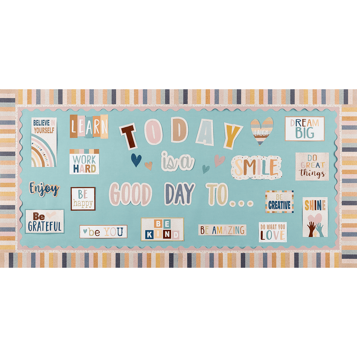 Everyone is Welcome Stripes Straight Border Trim-Borders-Tools 4 Teaching-Classroom Decor and More