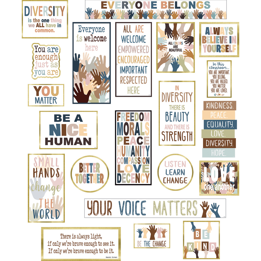 Everyone is Welcome Diversity Mini Bulletin Board-Mini Bulletin Boards-Tools 4 Teaching-Classroom Decor and More