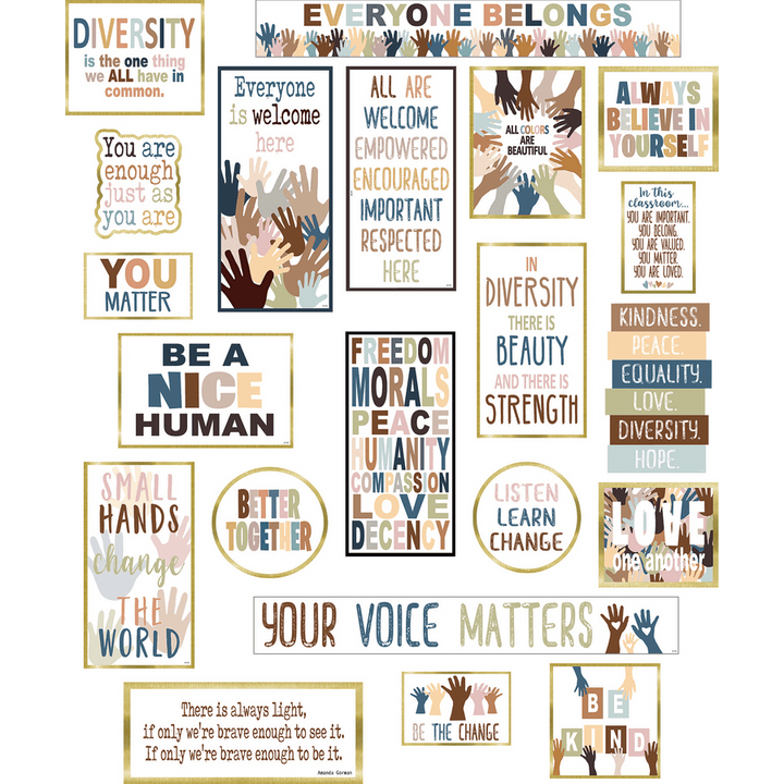 Everyone is Welcome Diversity Mini Bulletin Board-Mini Bulletin Boards-Tools 4 Teaching-Classroom Decor and More