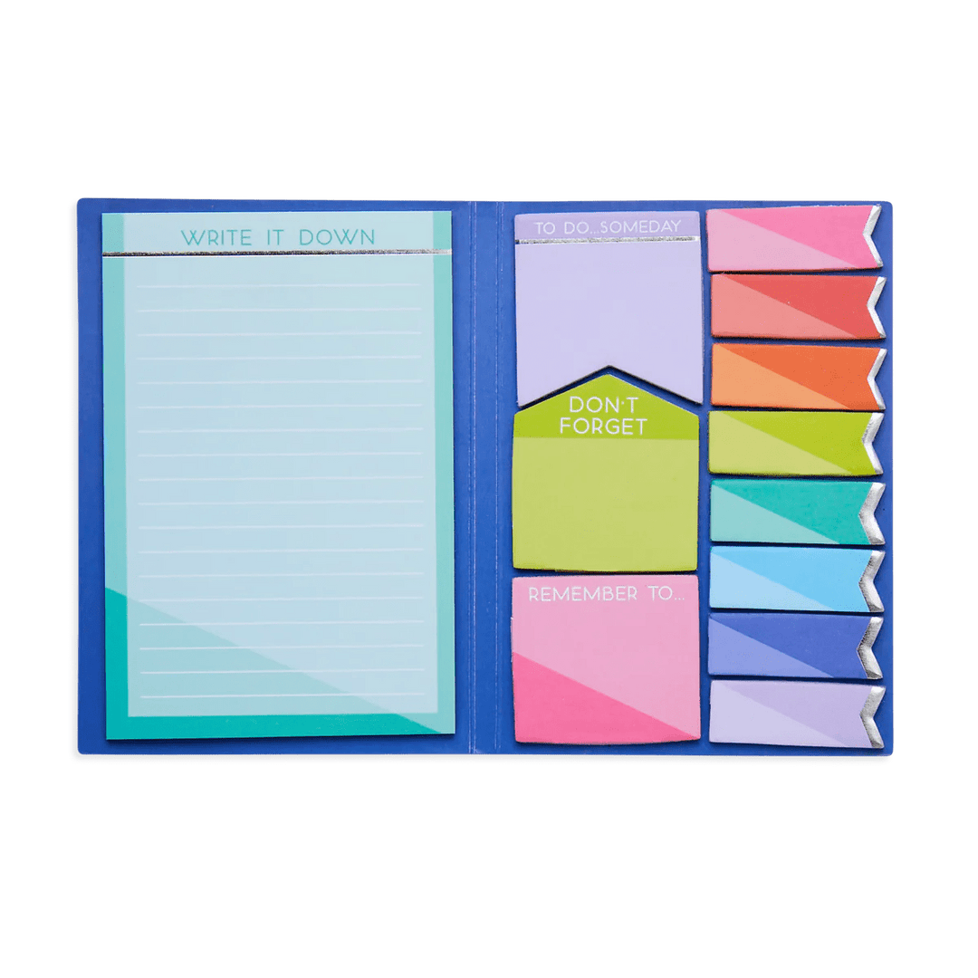 Side Notes Sticky Tab Note Pad - Color Write-Arts & Crafts-Tools 4 Teaching-Classroom Decor and More
