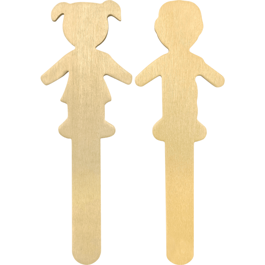 STEM Basics: People-Shaped Craft Sticks - 50 Count-Science & STEM-Tools 4 Teaching-Classroom Decor and More