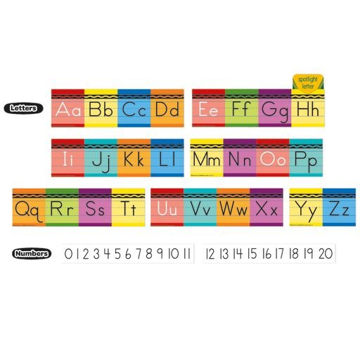 Crayola Alphabet Mini Bulletin Board Set-Bulletin Board Sets-Tools 4 Teaching-Classroom Decor and More