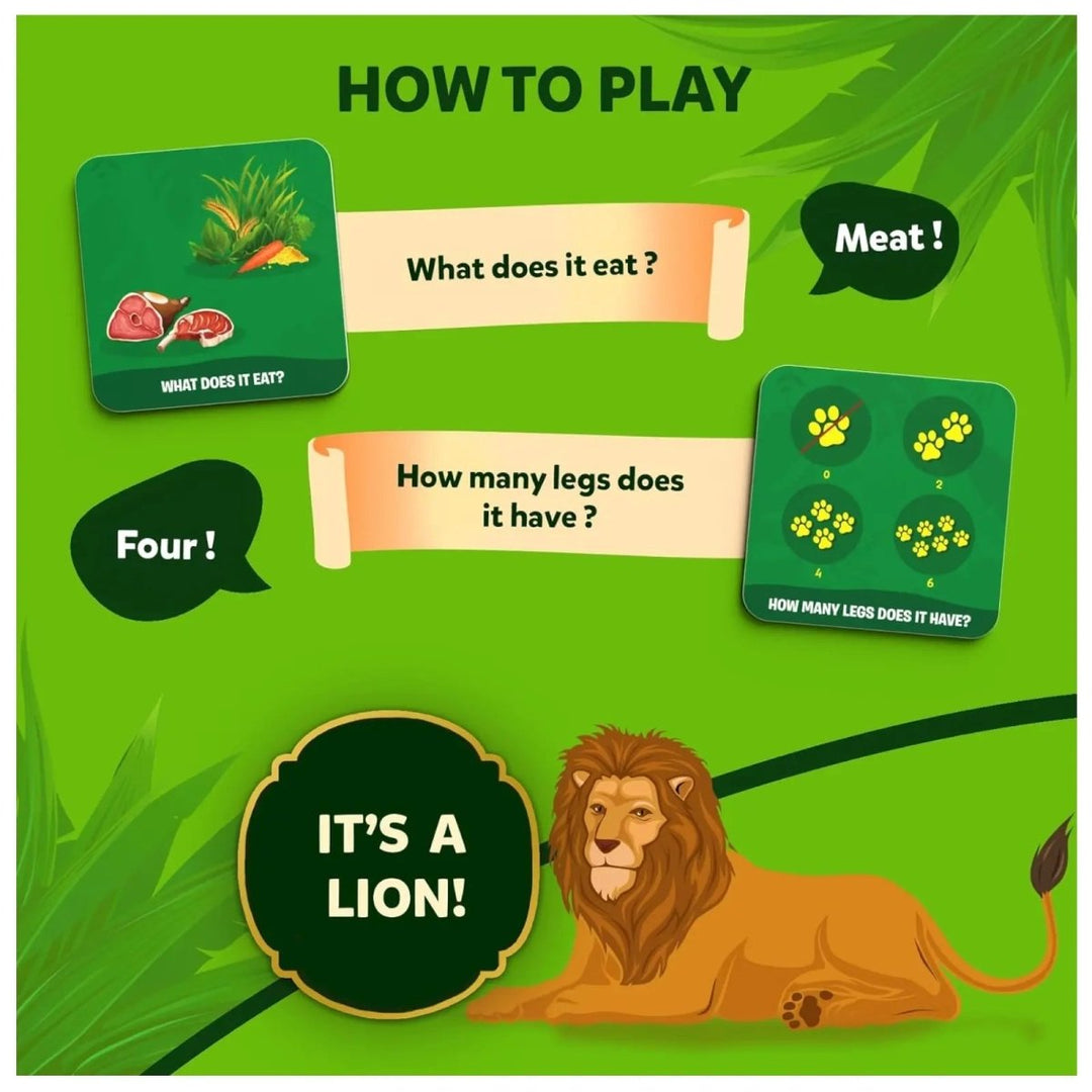 Guess in 10 Junior: Animal Kingdom | Trivia card game (ages 3-6)-Craft Activity-Tools 4 Teaching-Classroom Decor and More