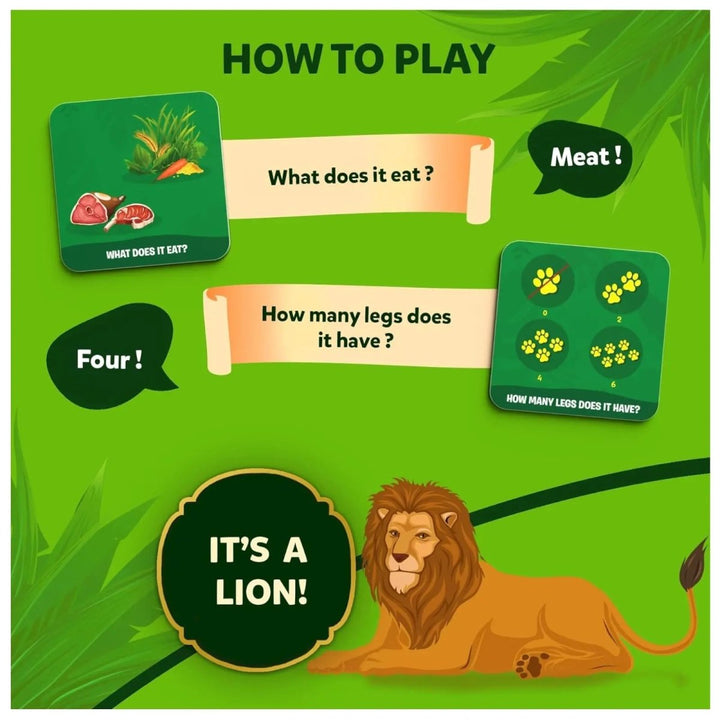 Guess in 10 Junior: Animal Kingdom | Trivia card game (ages 3-6)-Craft Activity-Tools 4 Teaching-Classroom Decor and More