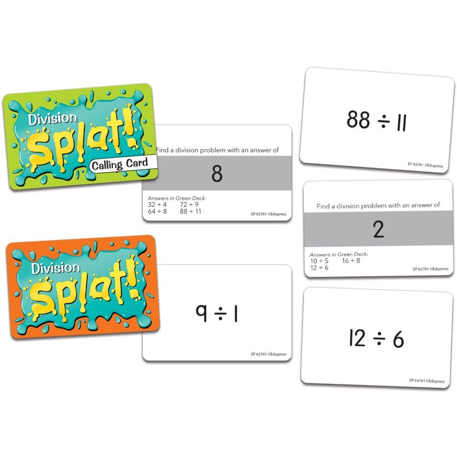 Math Splat Game: Division-Multiplication & Division-Tools 4 Teaching-Classroom Decor and More
