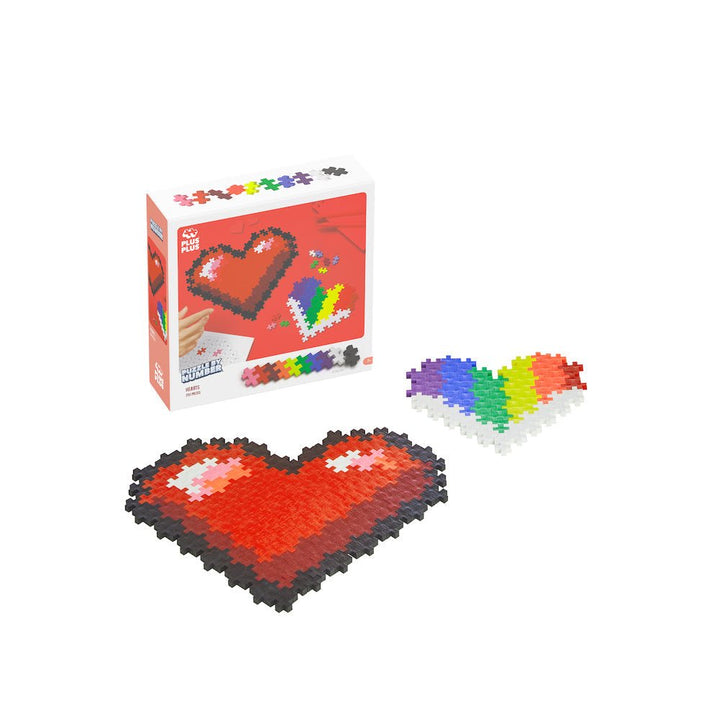 PLUS PLUS® Puzzle by Number® - 250 PC - Hearts-Plus Plus-Tools 4 Teaching-Classroom Decor and More