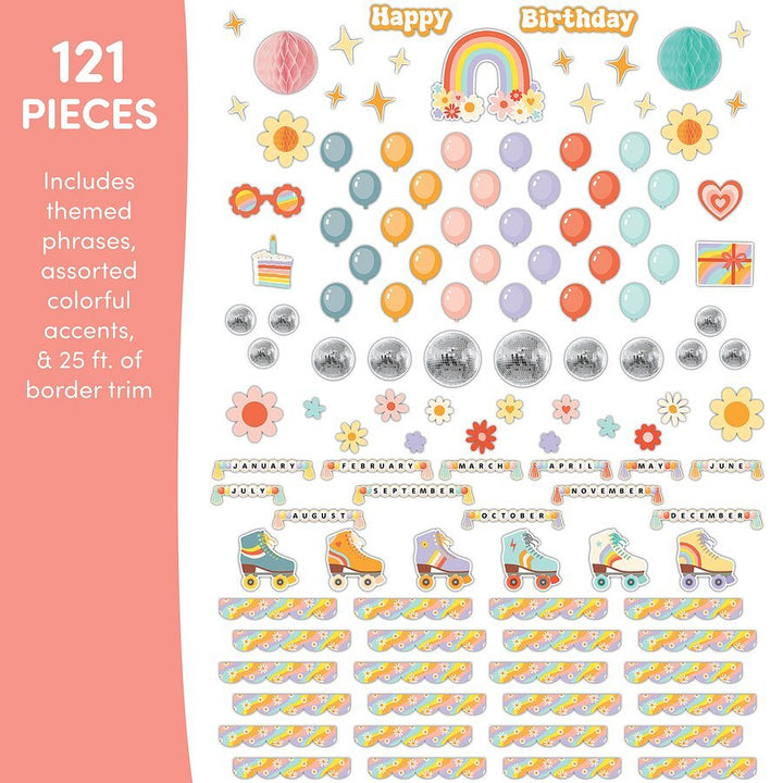 Roller Disco Birthday Create and Decorate Quick Kit-Craft Activity-Tools 4 Teaching-Classroom Decor and More