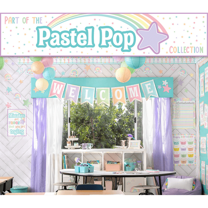 Pastel Pop Rainbows Accents-Accents-Tools 4 Teaching-Classroom Decor and More
