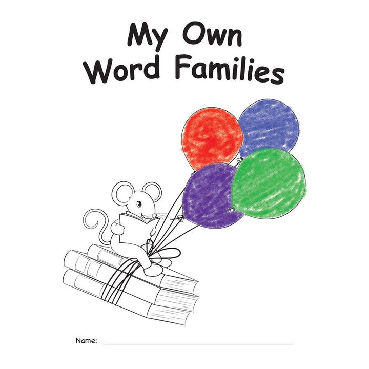 My Own Books: My Word Families Book-Subjects - Reading - Reading Books-Tools 4 Teaching-Classroom Decor and More