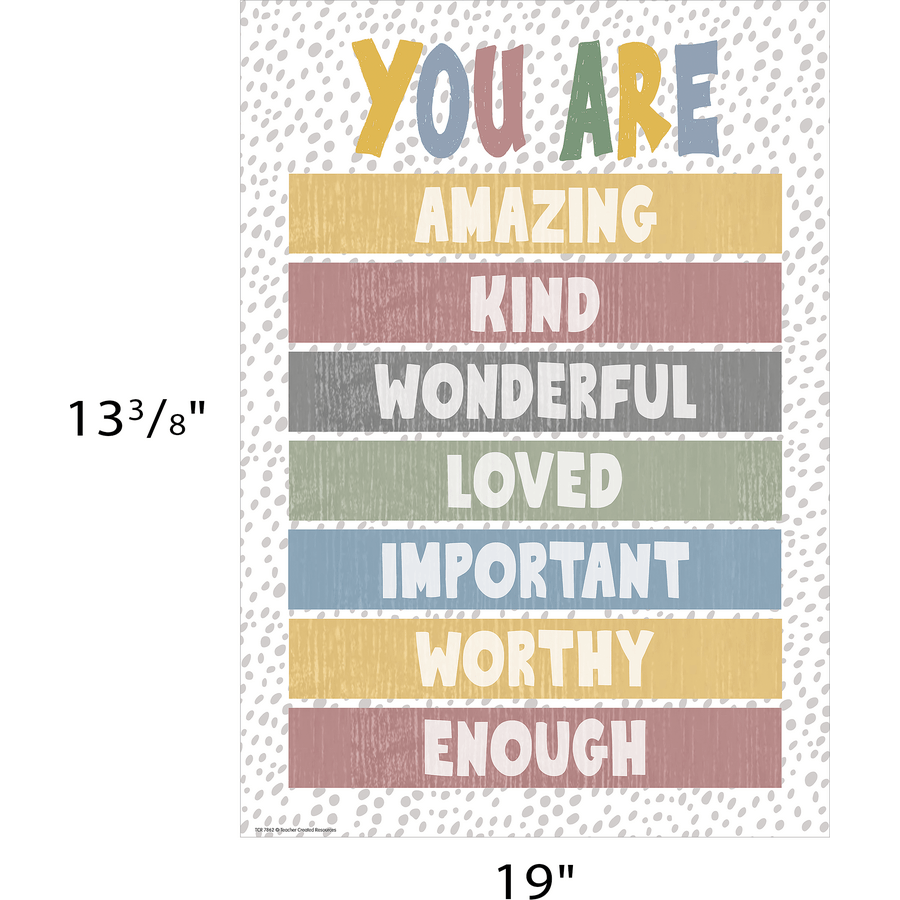 You Are Enough Positive Poster-Posters-Tools 4 Teaching-Classroom Decor and More