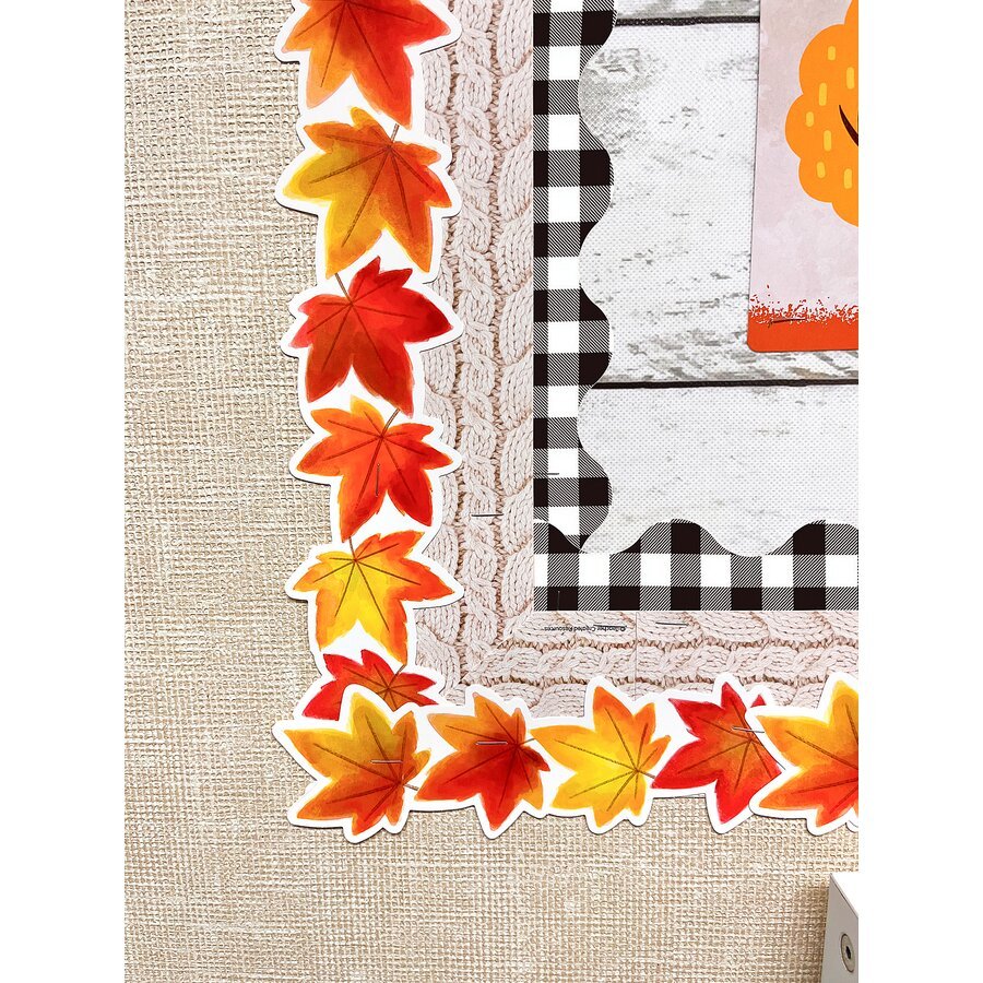 Black and White Gingham Scalloped Border Trim-Borders-Tools 4 Teaching-Classroom Decor and More