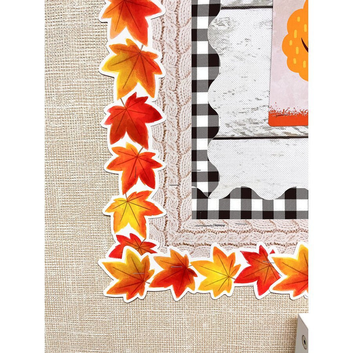 Black and White Gingham Scalloped Border Trim-Borders-Tools 4 Teaching-Classroom Decor and More