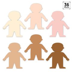 Multicultural People 6" Designer Cut-Outs-Accents-Tools 4 Teaching-Classroom Decor and More