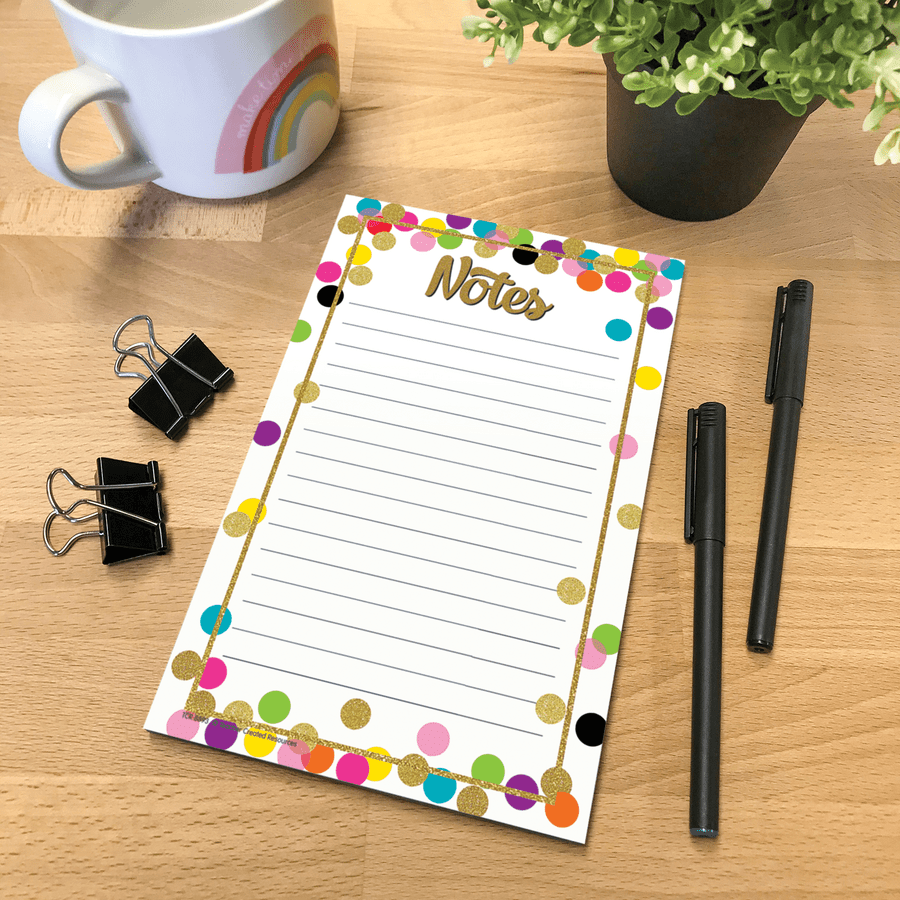 Confetti Notepad-Notepads-Tools 4 Teaching-Classroom Decor and More
