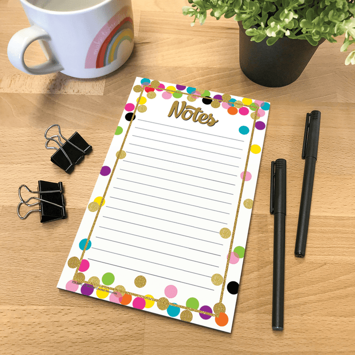 Confetti Notepad-Notepads-Tools 4 Teaching-Classroom Decor and More