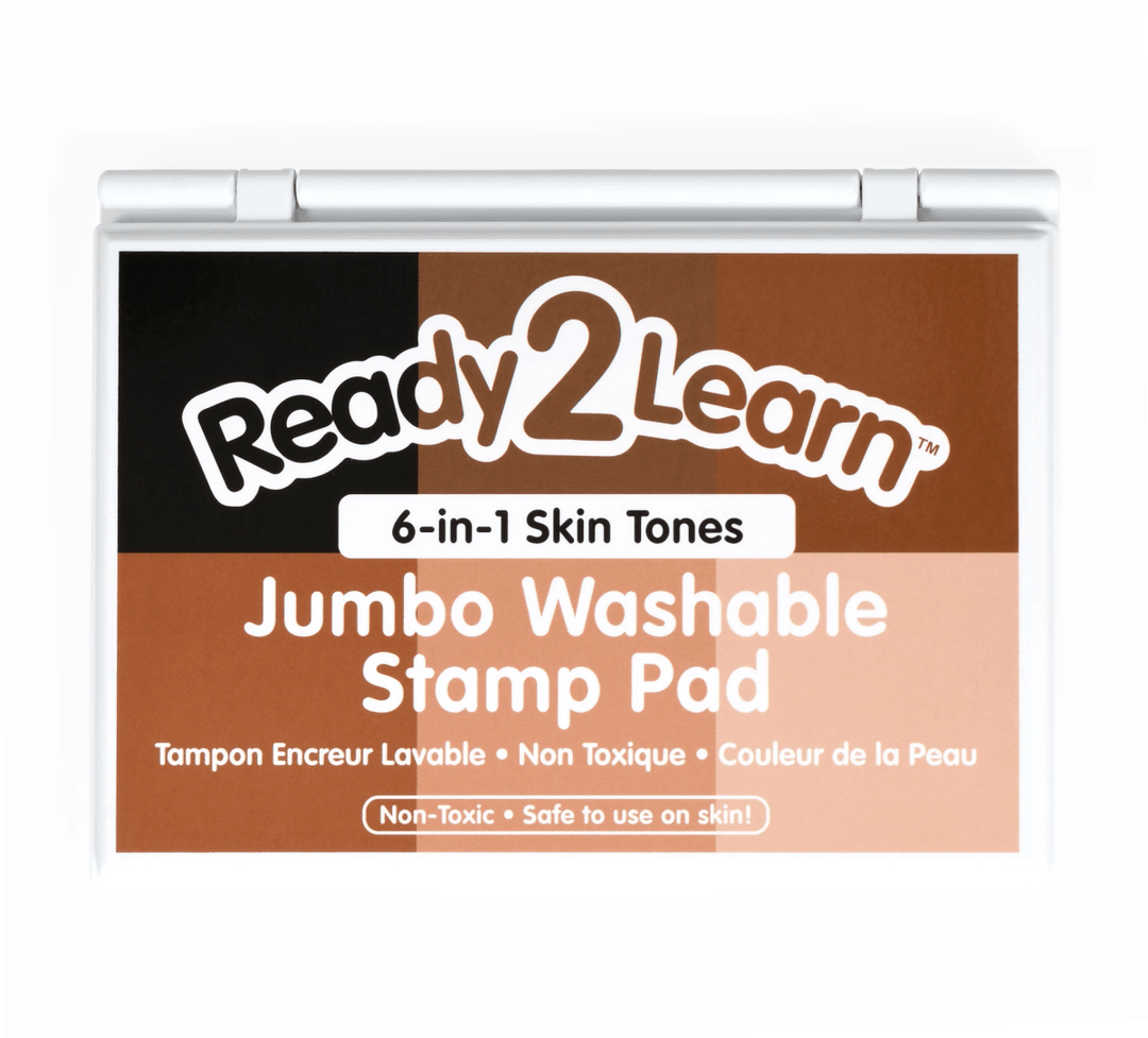 *Jumbo 6-in-1 Washable Stamp Pad - Skin Tones-Stamps & Stamp Pads-Tools 4 Teaching-Classroom Decor and More