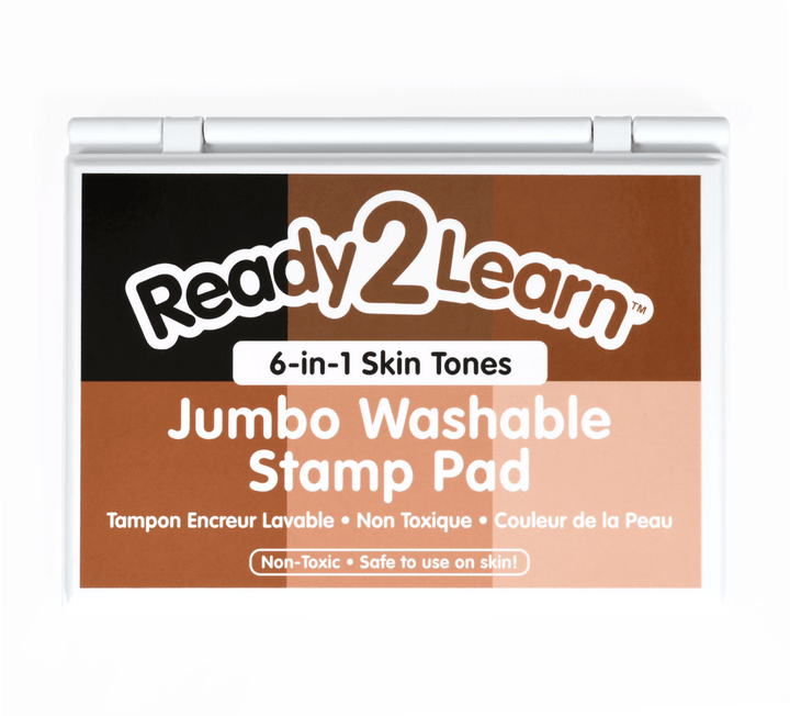 *Jumbo 6-in-1 Washable Stamp Pad - Skin Tones-Stamps & Stamp Pads-Tools 4 Teaching-Classroom Decor and More
