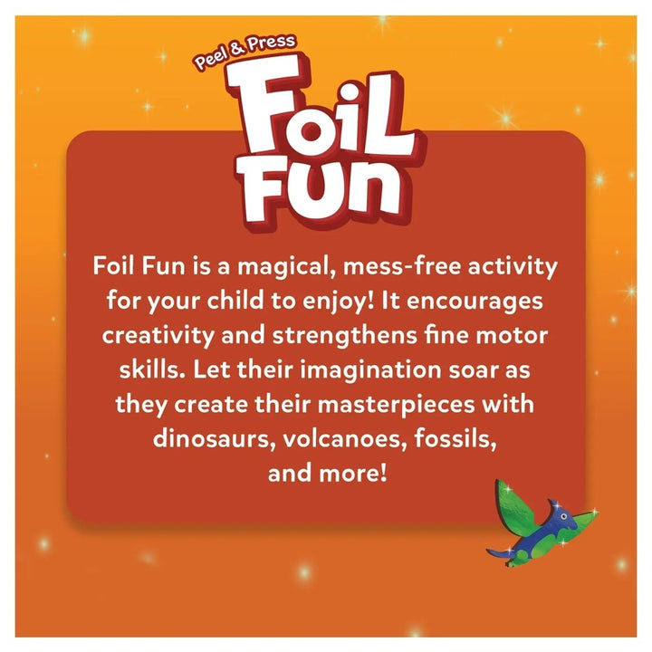 Foil Fun: World Of Dinosaurs | No Mess Art Kit (ages 4-9)-Craft Activity-Tools 4 Teaching-Classroom Decor and More