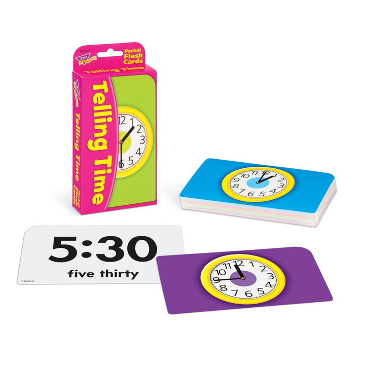 Telling Time Pocket Flash Cards-Flashcards-Tools 4 Teaching-Classroom Decor and More