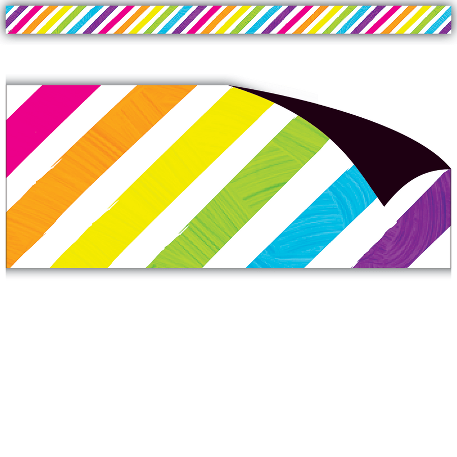 Brights 4Ever Stripes Magnetic Border-Borders-Tools 4 Teaching-Classroom Decor and More