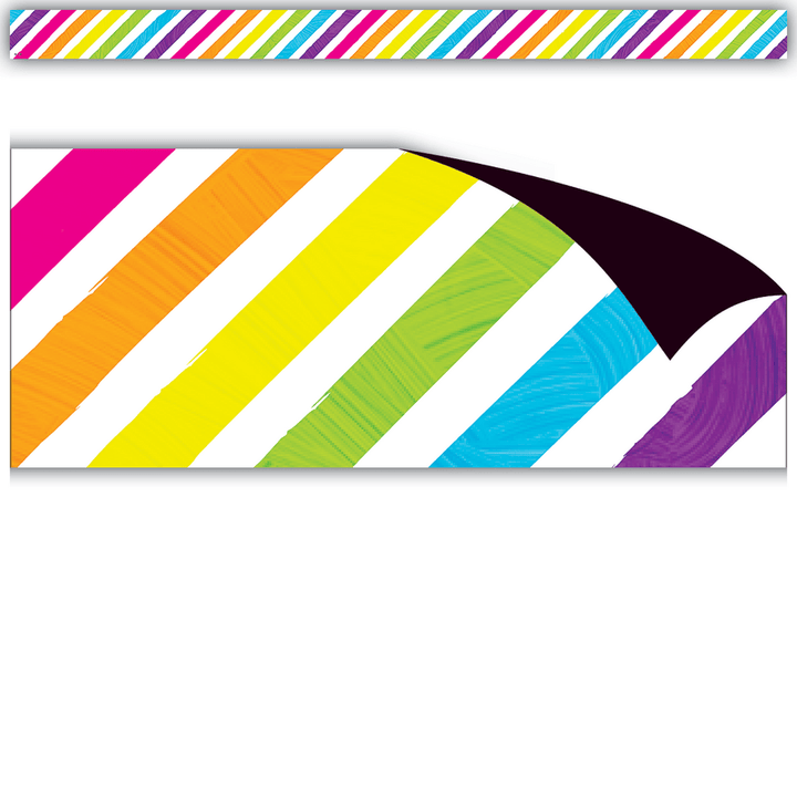 Brights 4Ever Stripes Magnetic Border-Borders-Tools 4 Teaching-Classroom Decor and More