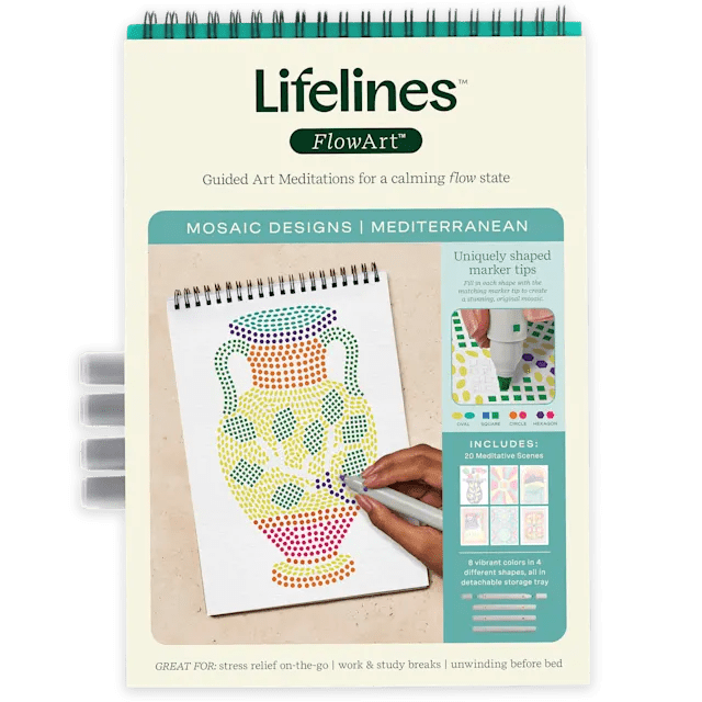 Lifelines™ FlowArt™ Mosaic Designs | Mediterranean-Activity Pads-Tools 4 Teaching-Classroom Decor and More
