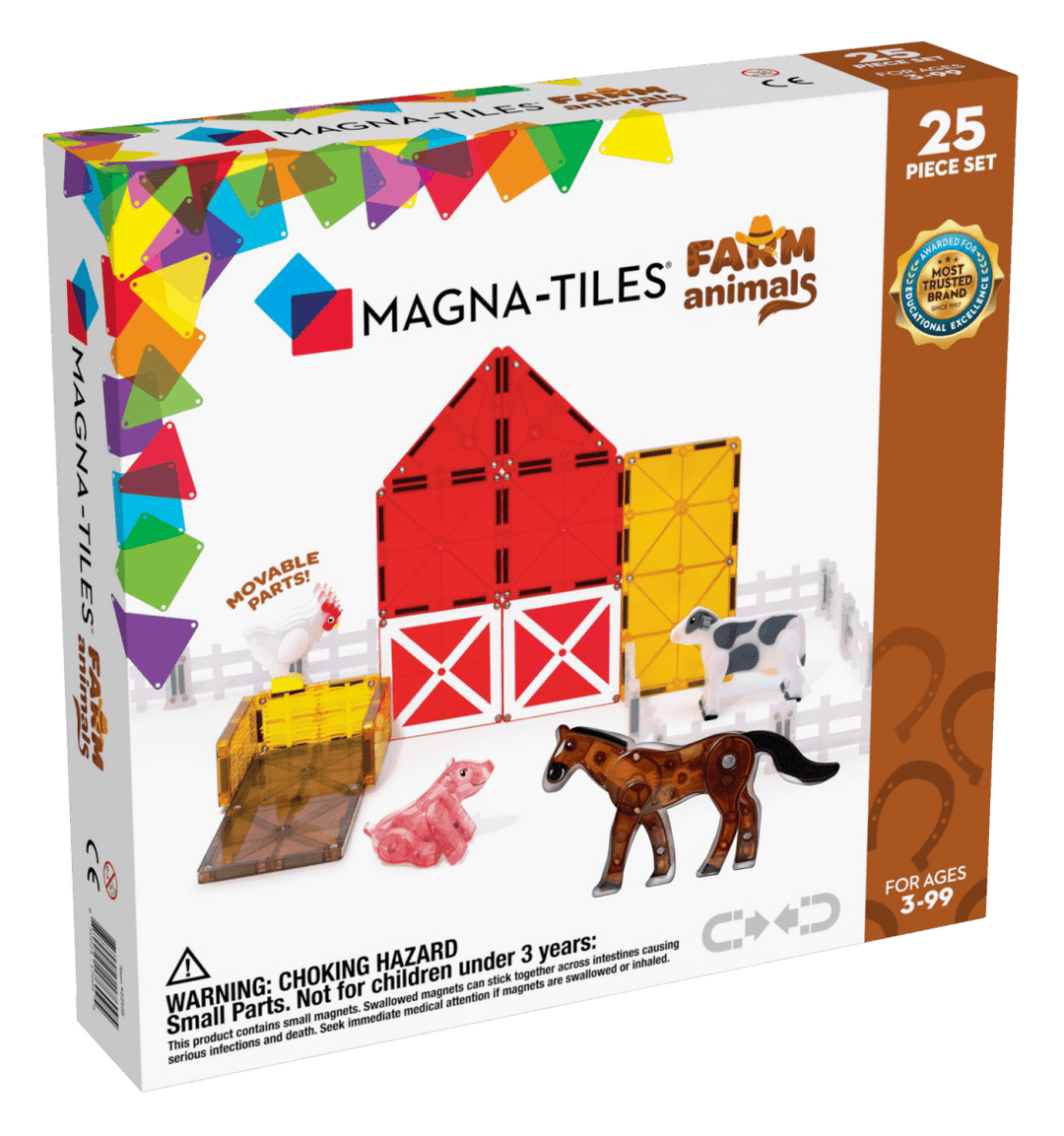 Magna-Tiles® Farm Animals 25-Piece Set-Magnatiles-Tools 4 Teaching-Classroom Decor and More