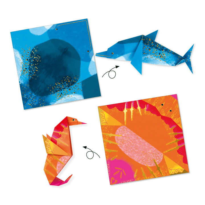 Sea Creatures Origami Paper Craft Kit-Craft Activity-Tools 4 Teaching-Classroom Decor and More