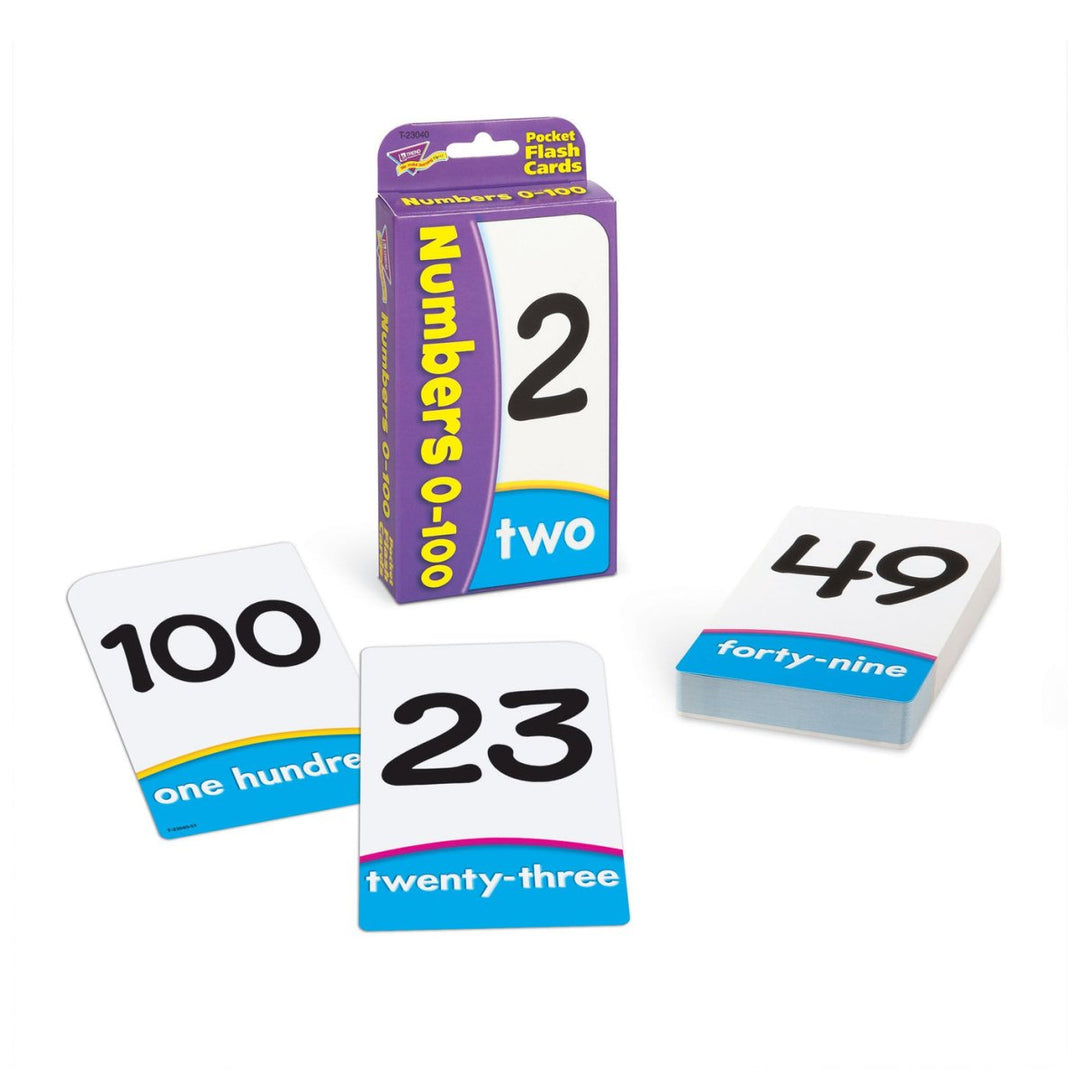 Numbers 0-100 Pocket Flash Cards-Flashcards-Tools 4 Teaching-Classroom Decor and More