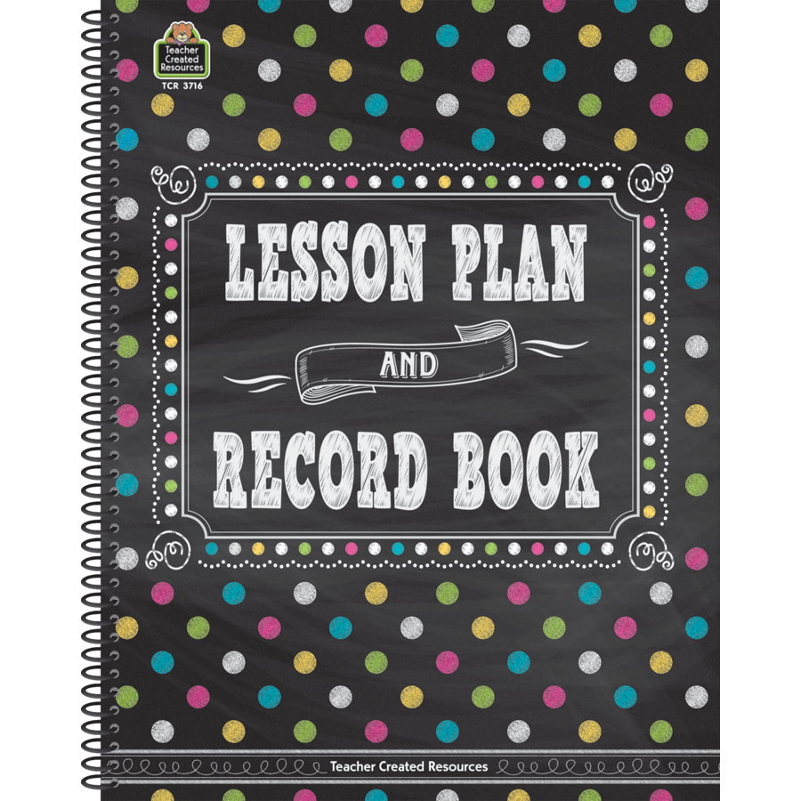 Chalkboard Brights Lesson Plan & Record Book-Record & Plan Books-Tools 4 Teaching-Classroom Decor and More