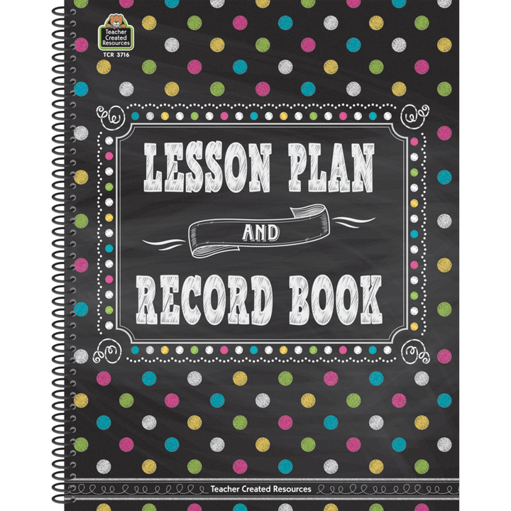 Chalkboard Brights Lesson Plan & Record Book-Record & Plan Books-Tools 4 Teaching-Classroom Decor and More