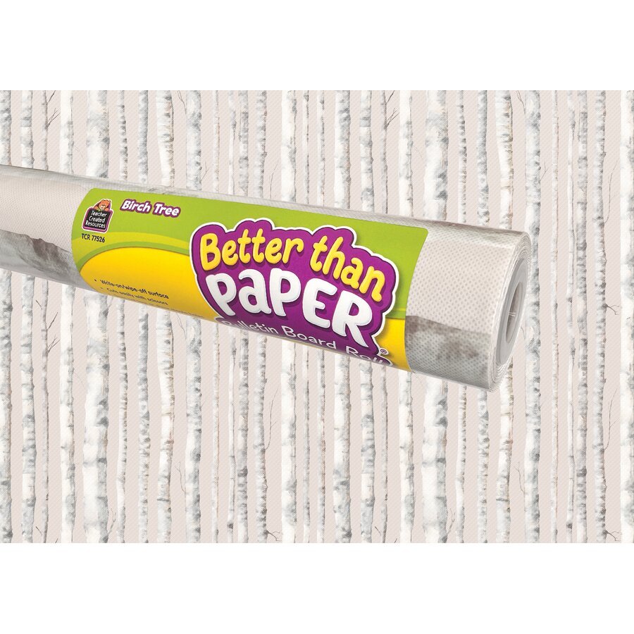 Better Than Paper® Bulletin Board Roll: Birch Tree-Bulletin Board Paper - Better Than Paper-Tools 4 Teaching-Classroom Decor and More