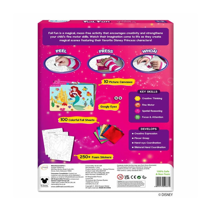 Foil Fun: Disney Princess | No Mess Art Kit (Ages 4-9)-Craft Activity-Tools 4 Teaching-Classroom Decor and More