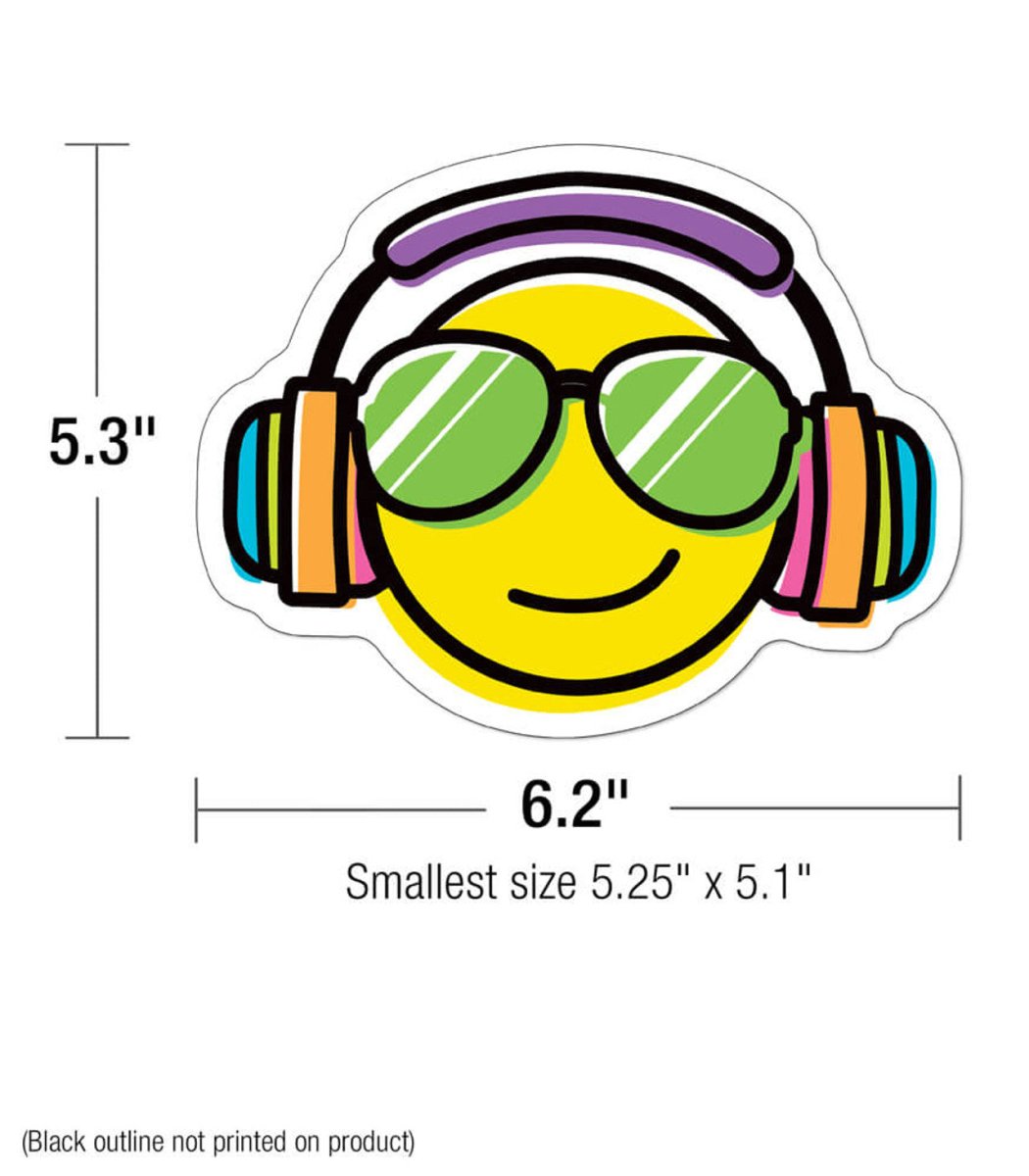 Kind Vibes Smiley Faces Cutouts - Tools 4 Teaching