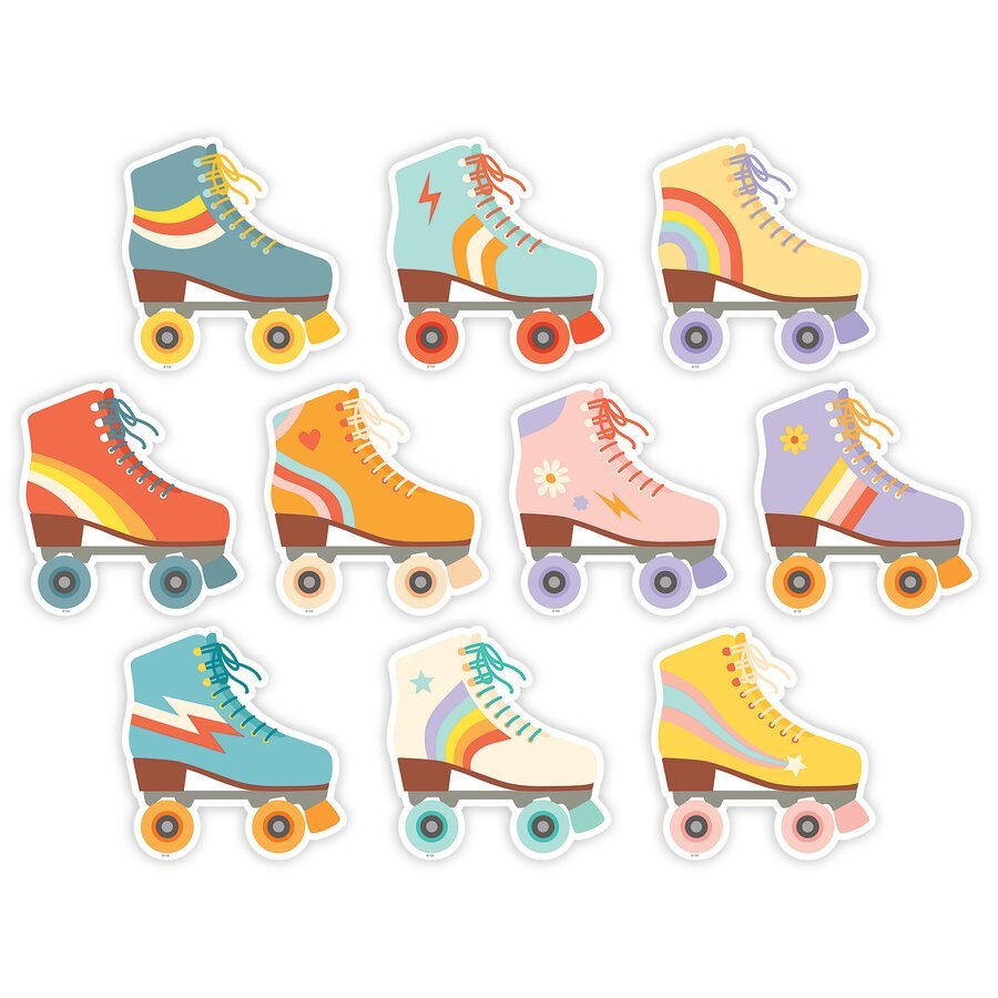 Roller Disco Skates Accents-Accents-Tools 4 Teaching-Classroom Decor and More