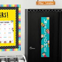Stick Kids Welcome Banner-Banner-Tools 4 Teaching-Classroom Decor and More
