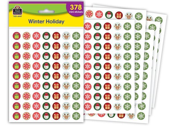 Winter Holiday Mini Stickers-Tools 4 Teaching-Classroom Decor and More