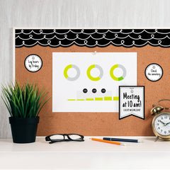 Core Decor Loop-de-Loop on Black EZ Border-Borders-Tools 4 Teaching-Classroom Decor and More