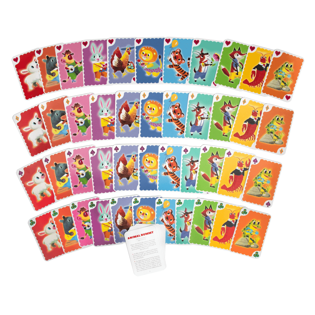 Animal Rummy Playing Cards Game-Card Games-Tools 4 Teaching-Classroom Decor and More